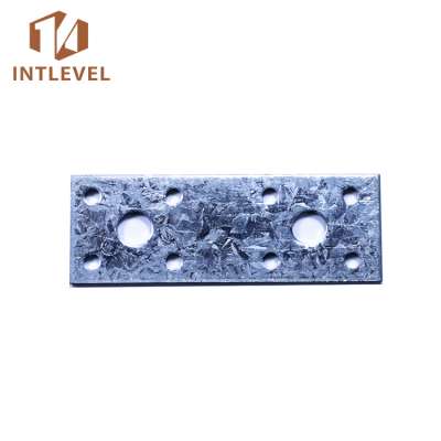 Wood connector perforated zinc plated nail anchor plate 175x65x2.0mm